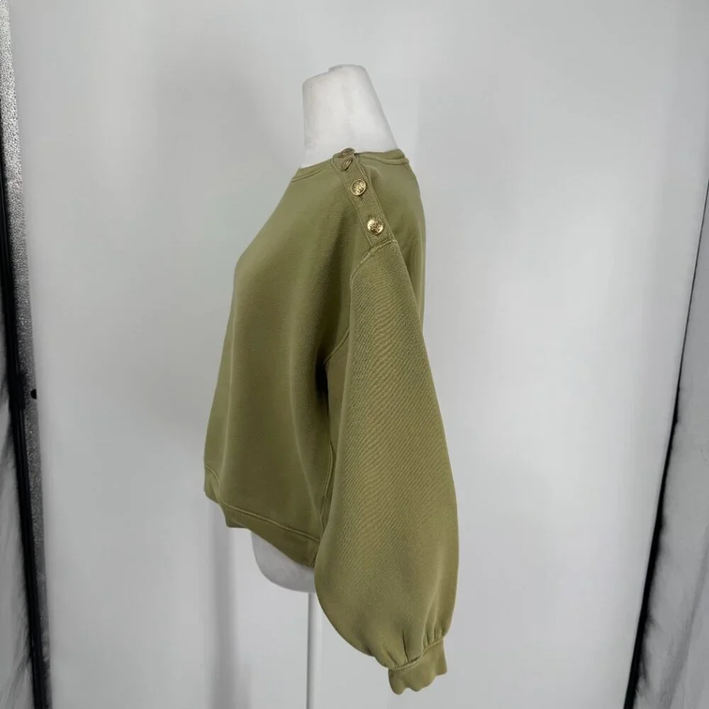 J.Crew Heritage Fleece Cropped Sweatshirt Size S